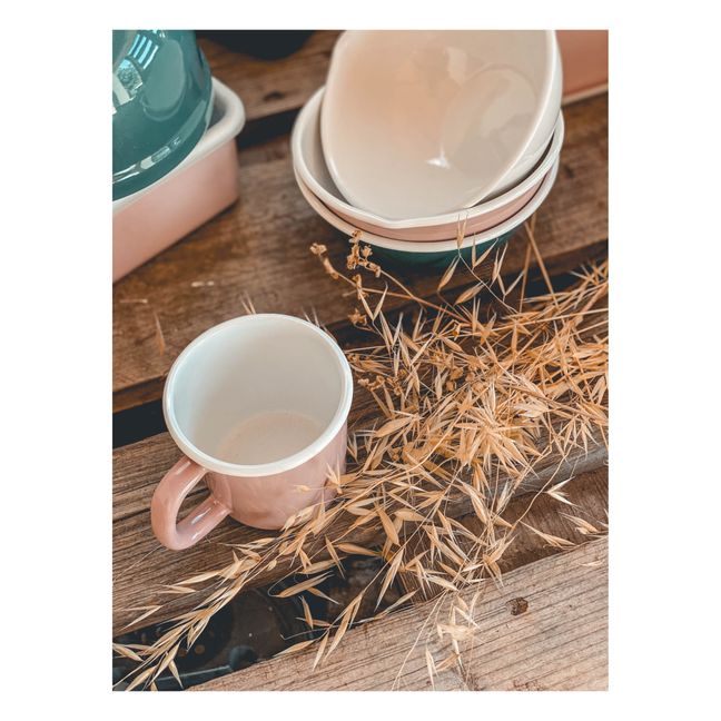 Taza de porcelana esmaltada | Rosa Palo