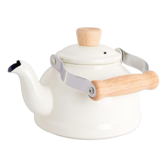 Enamelled Porcelain Teapot | Cream
