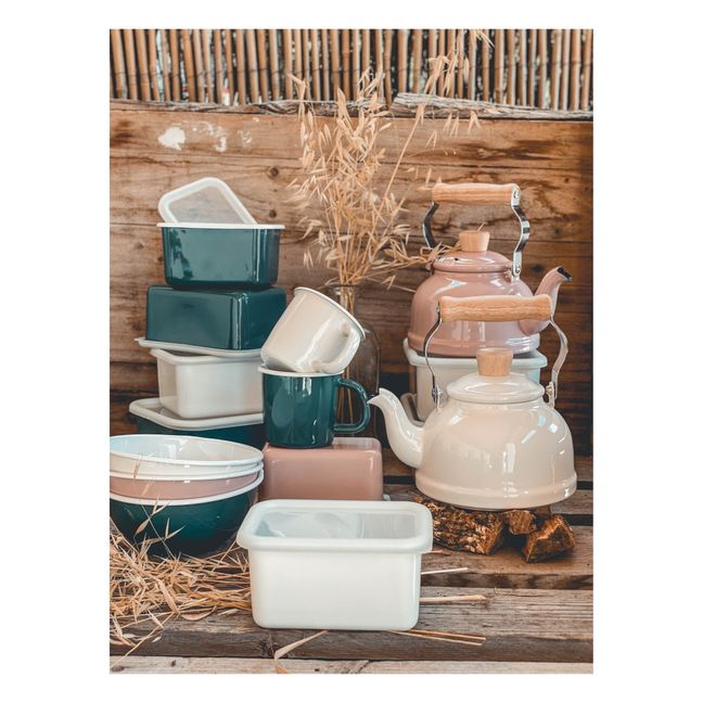 Tetera de porcelana esmaltada | Crema