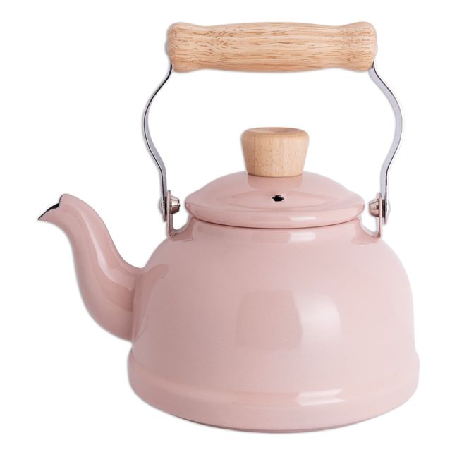 Enamelled Porcelain Teapot Pale pink