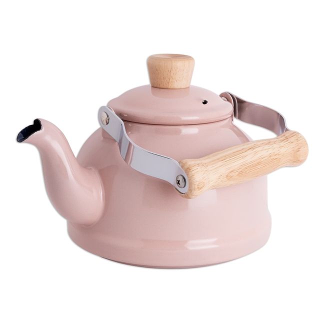 Théière en porcelaine émaillée | Rose pâle