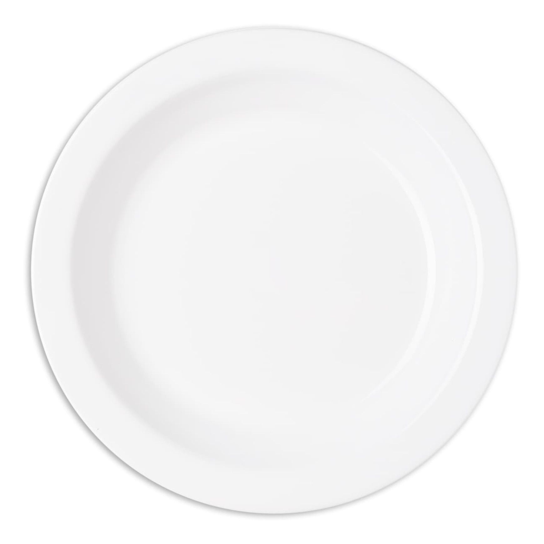 Numero 74 - Assiette en porcelaine émaillée - Blanc