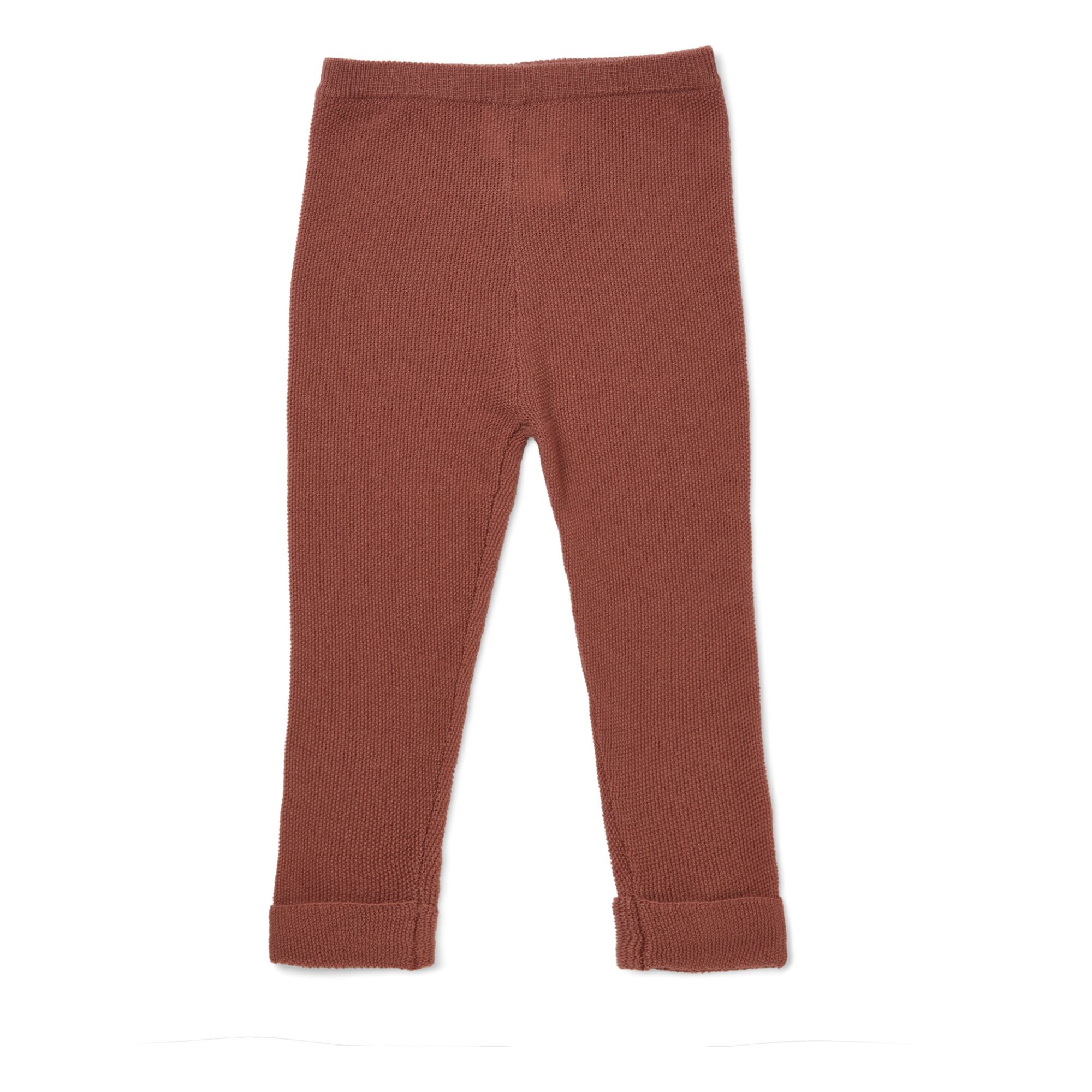 Konges Slojd - Legging Matti Laine Merino - Fille - Terracotta