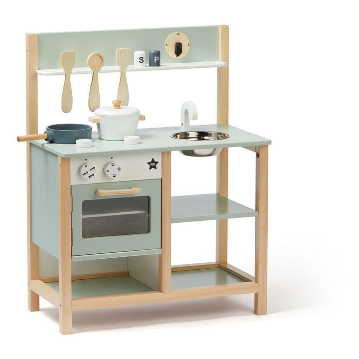 Bistro Wooden Kitchen | Green- Product image n°0
