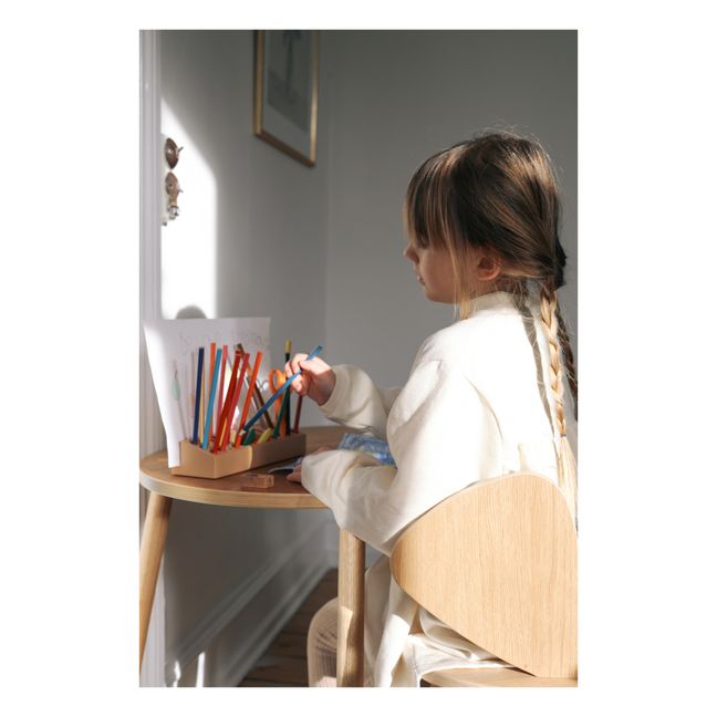 Porte crayon en bois de frêne | Beige