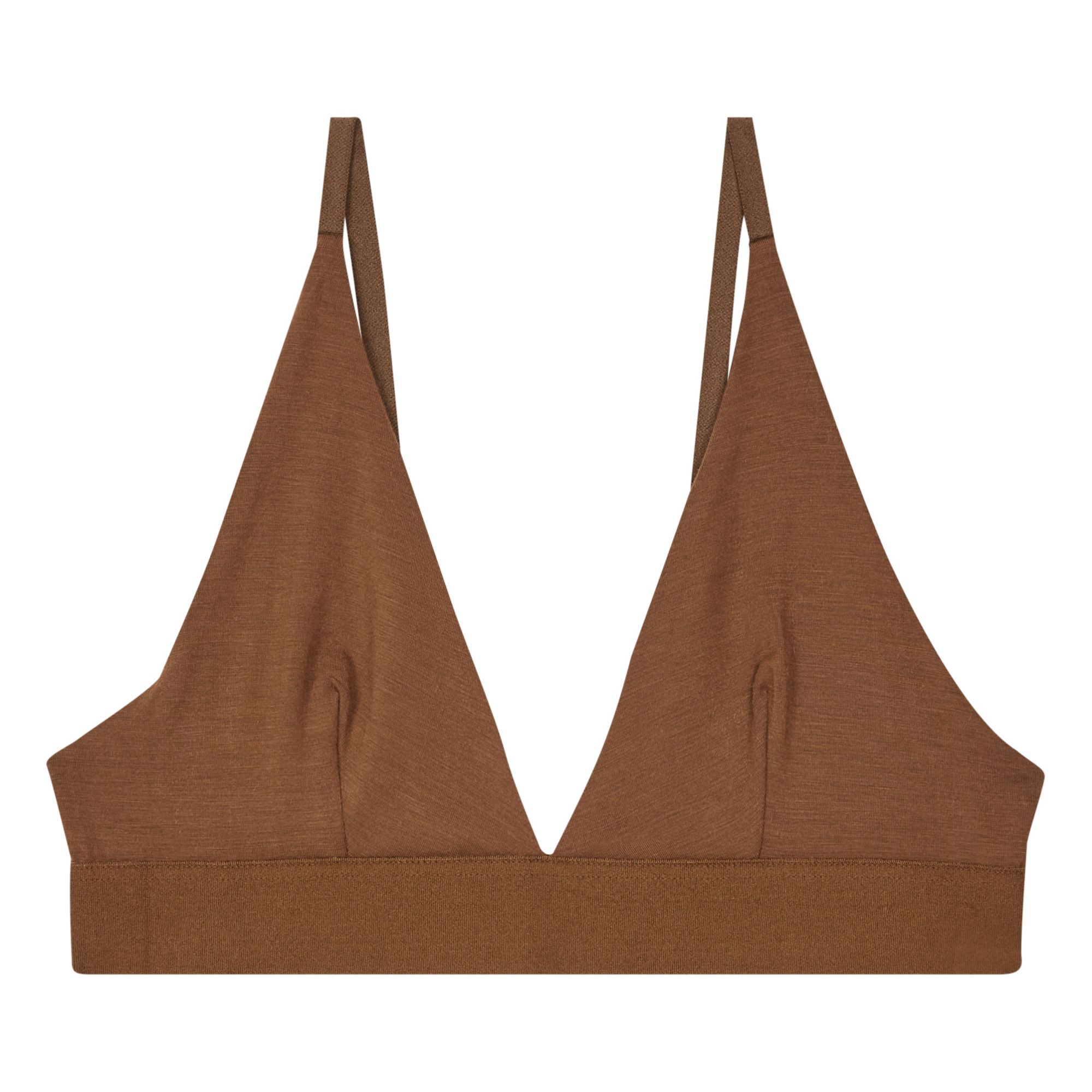 Baserange - Soutien-Gorge Triangle Bamboo - Femme - Chocolat