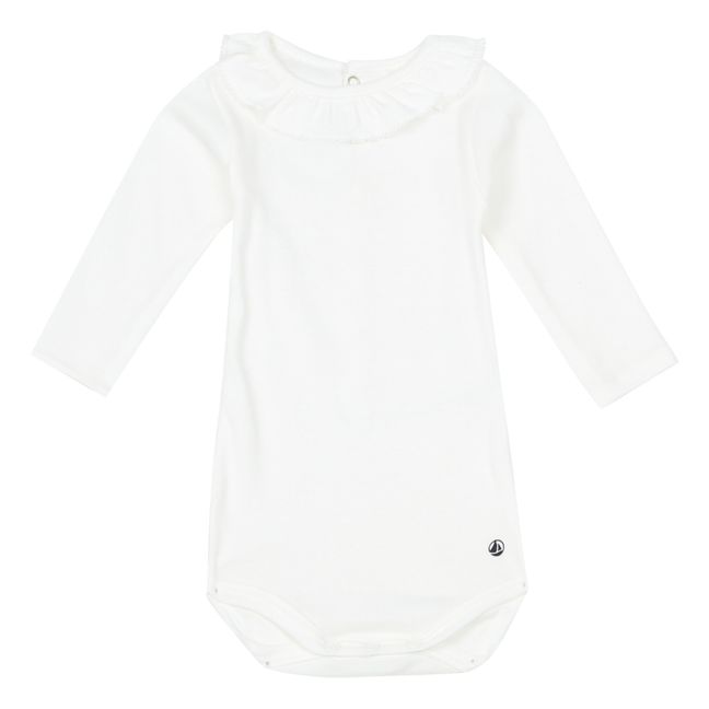 Body con cuello Claudine Tiana | Blanco