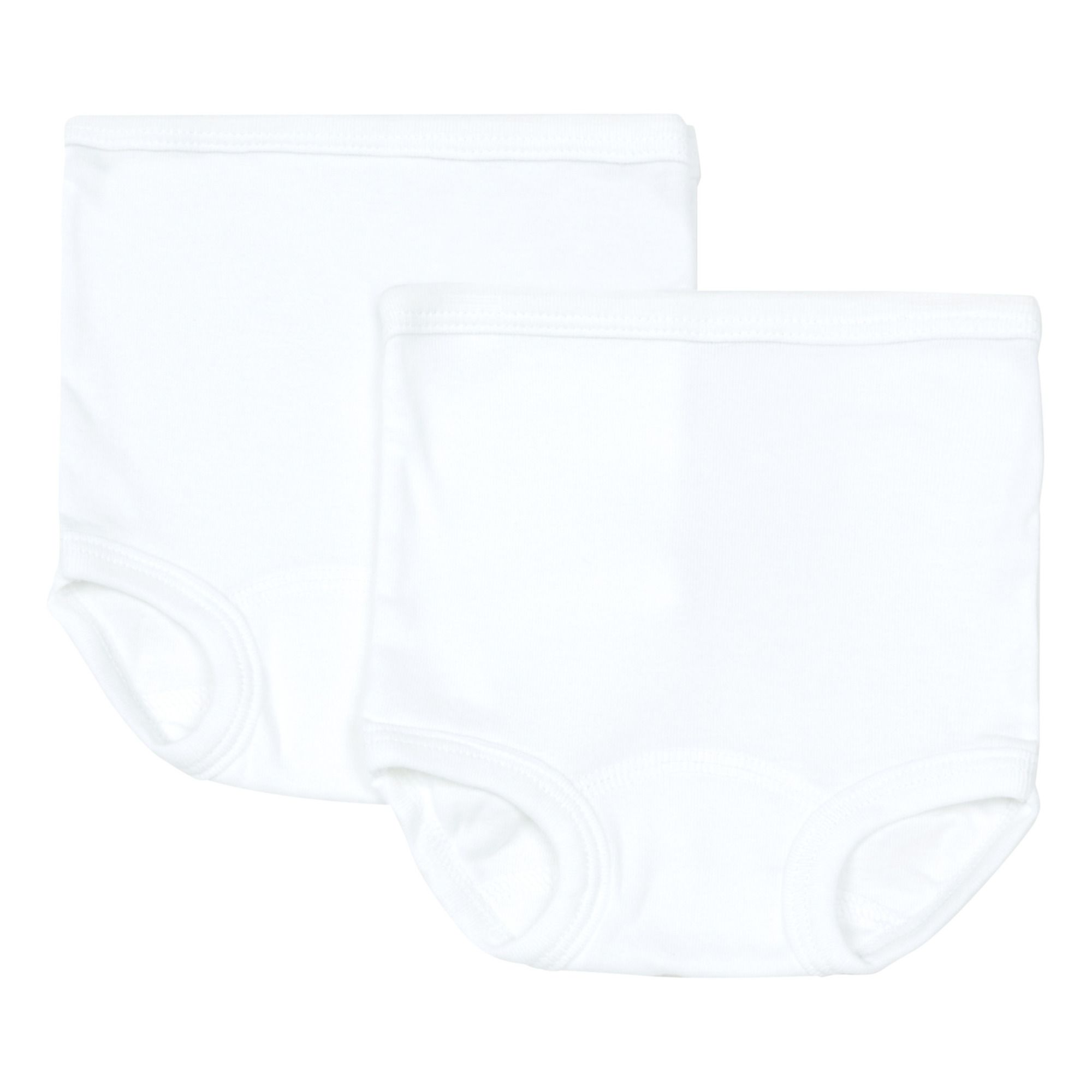 Petit Bateau - Lot 2 Bloomers Coton Bio - Fille - Blanc