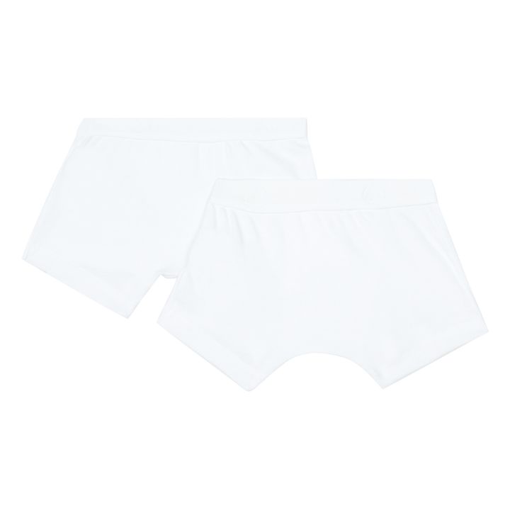 Lote de 2 boxers de algodón orgánico | Blanco Roto- Imagen del producto n°1