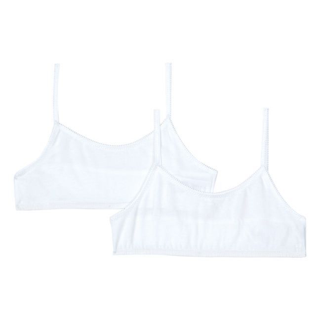 Lot 2 Brassières Coton Bio | Blanc cassé