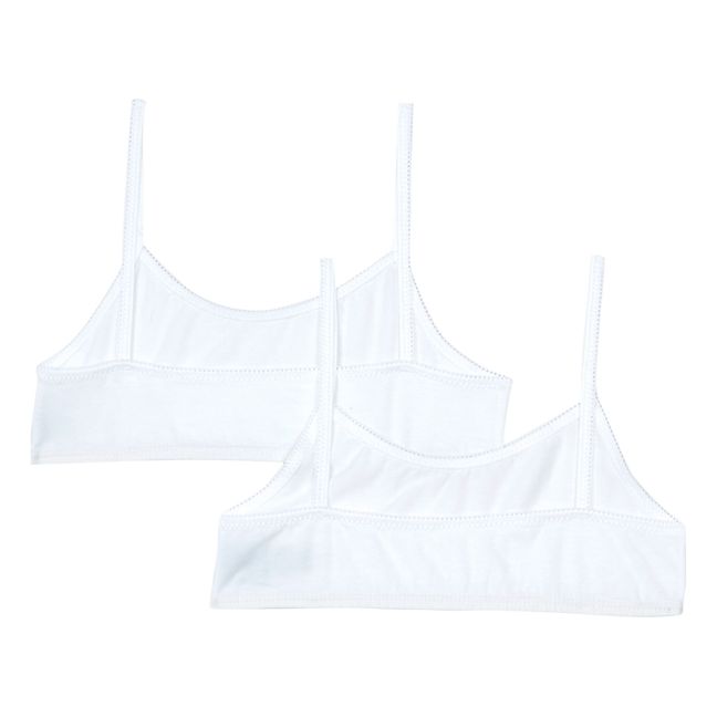 Lot 2 Brassières Coton Bio | Blanc cassé