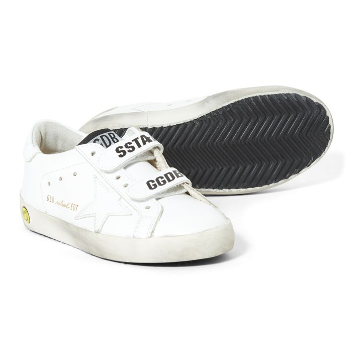 Old School One-Colour Velcro Sneakers White- Product image n°2