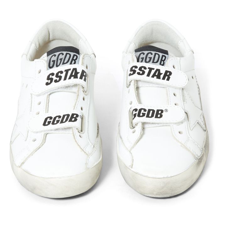 Old School One-Colour Velcro Sneakers White- Product image n°3