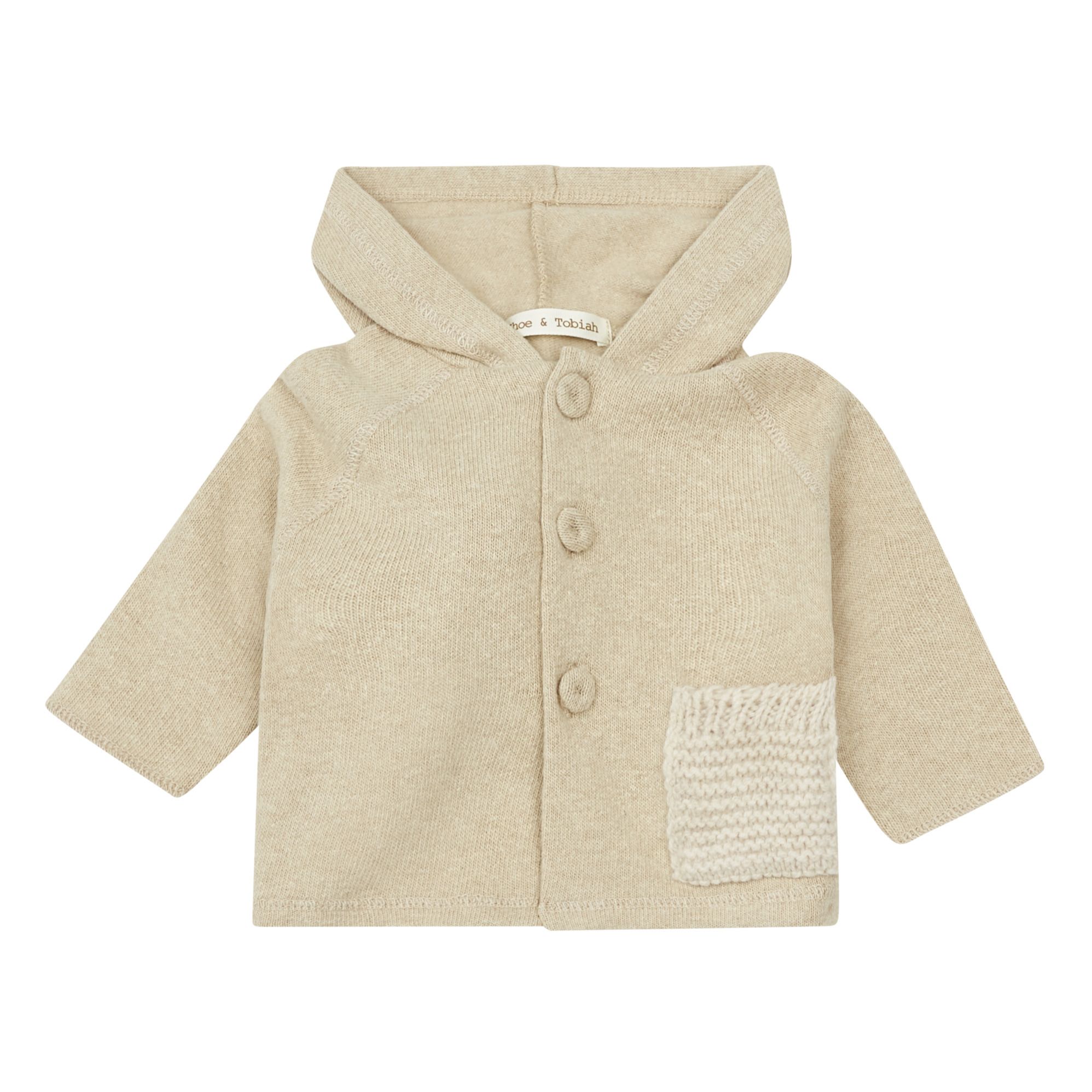 Zhoe & Tobiah - Cardigan Capuche Maille - Fille - Ecru