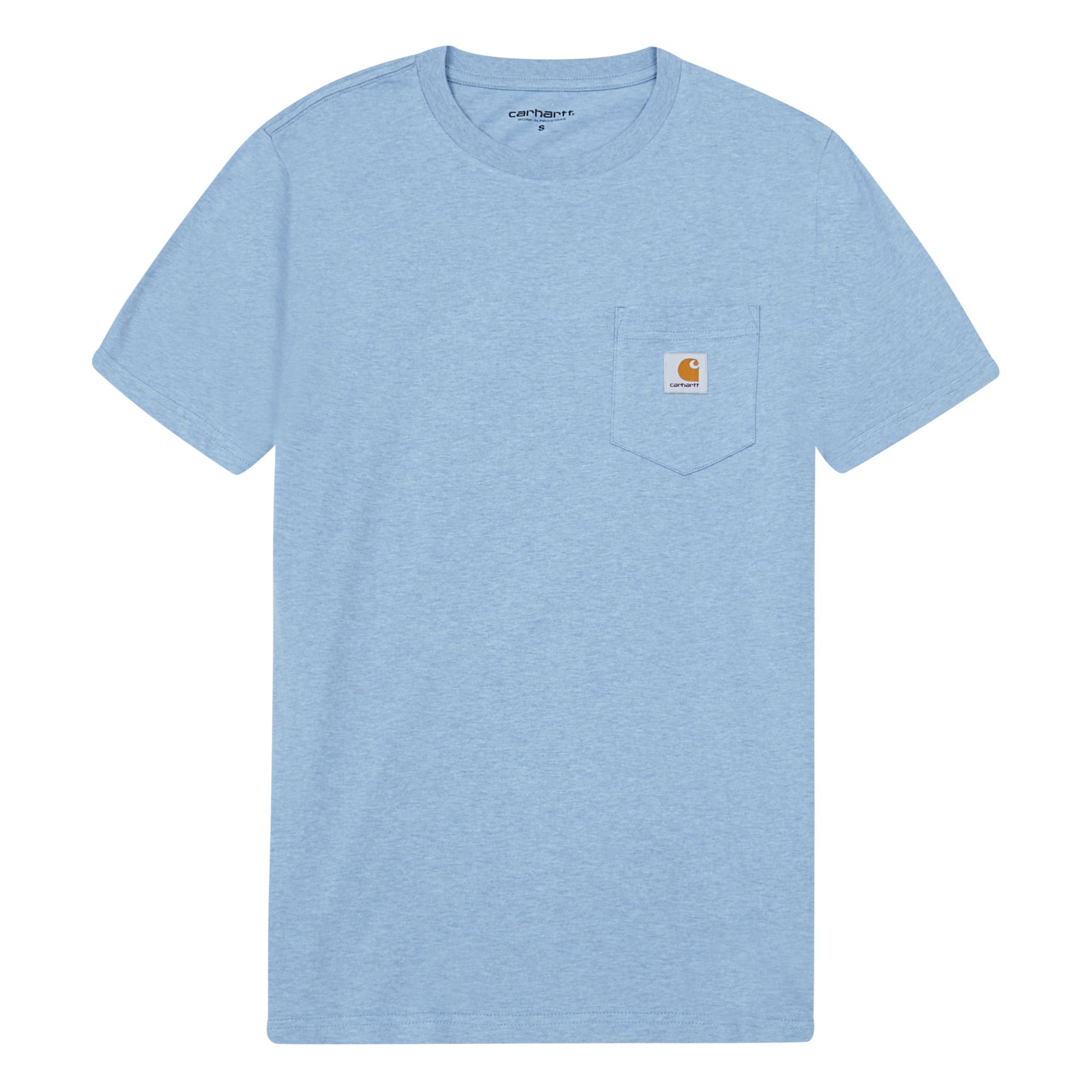 T-Shirt Pocket Blau meliert- Produktbild Nr. 0