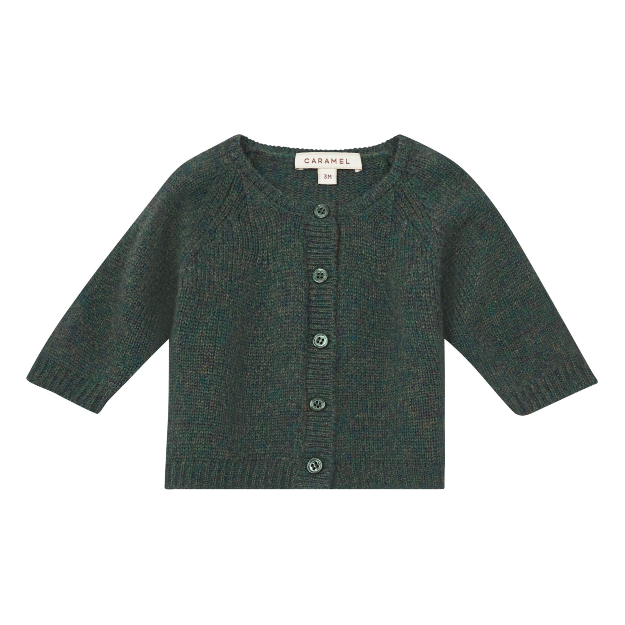 Caramel - Cardigan Cachemire Rosa - Fille - Bleu gris