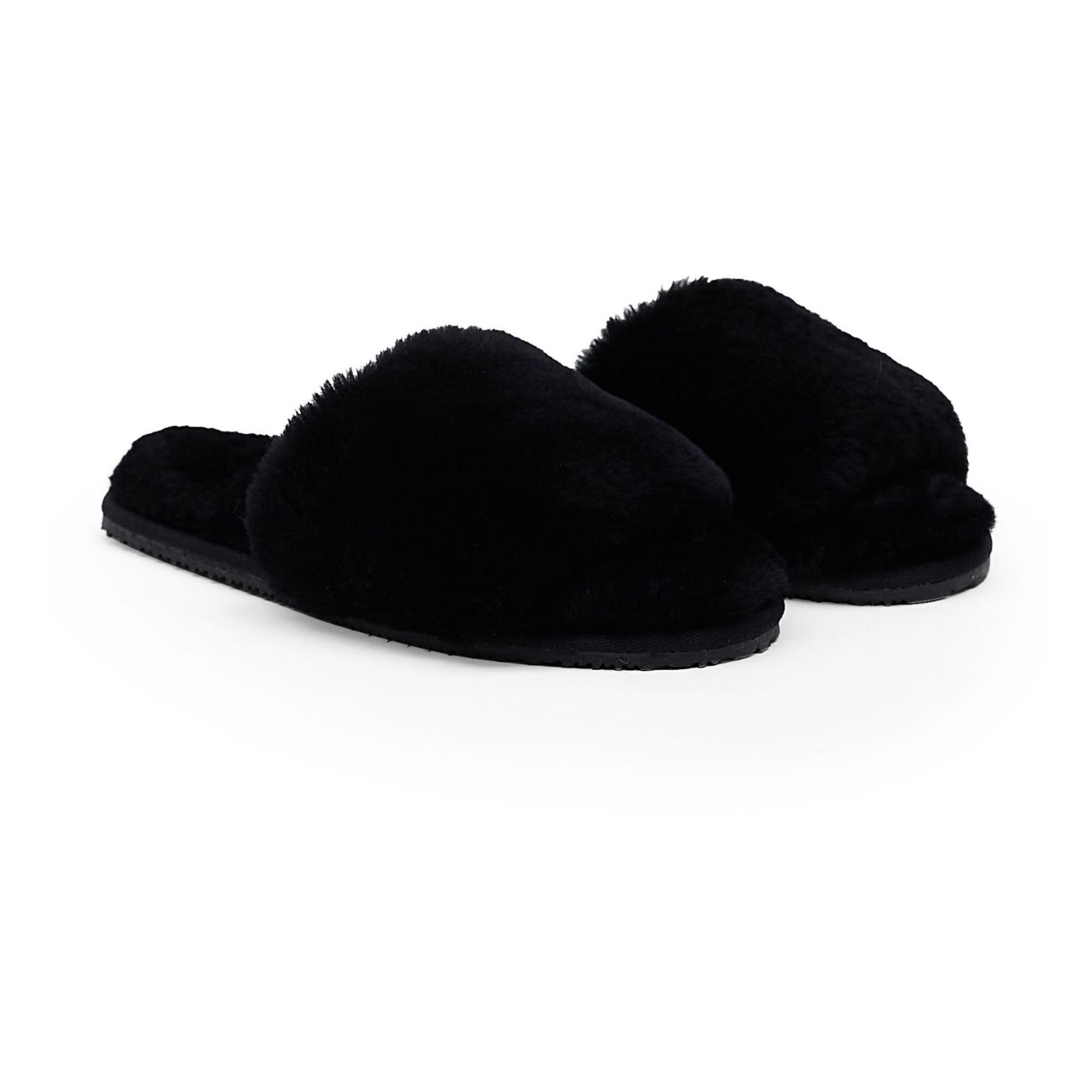 fleece lined flip flops womens