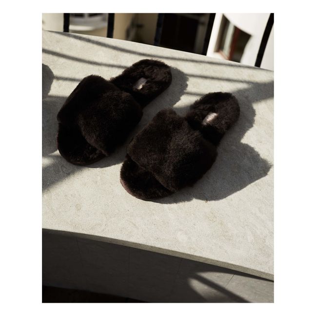 Gefütterte Babyschuhe | Braun