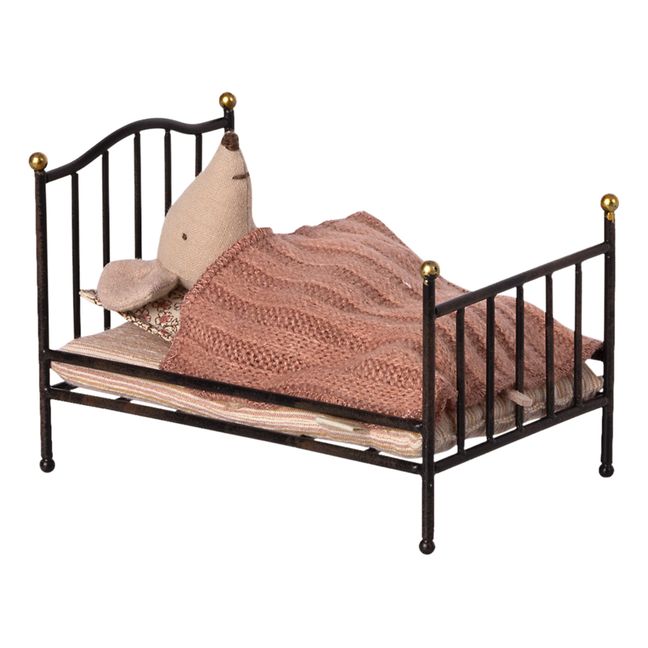 Mini cama vintage | Gris Antracita