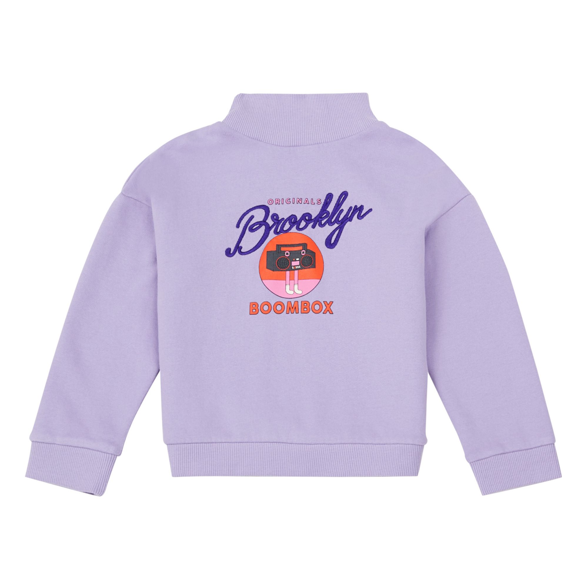 Hundred Pieces - Sweat Coton Bio Boombox - Fille - Parme