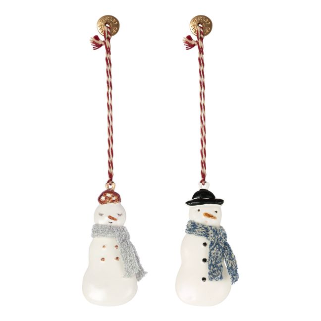 Snowman Christmas Decorations - Set of 2