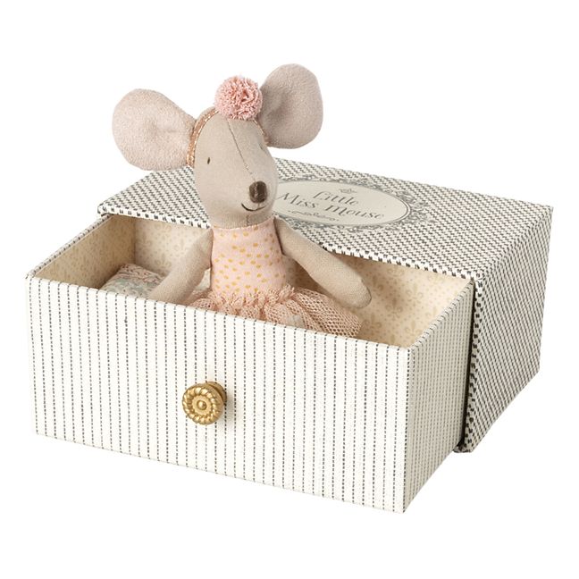 Souris danseuse dans sa boîte
