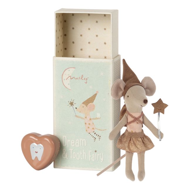 Tooth Fairy Mouse + Box Pink