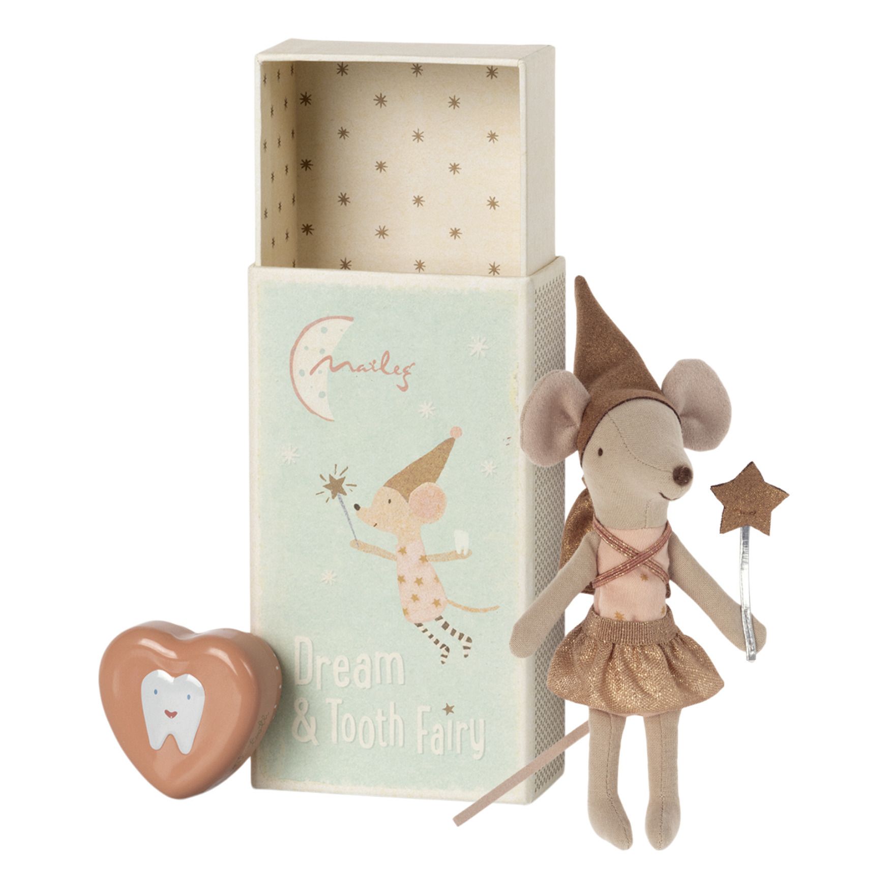 Tooth Fairy Mouse + Box Pink- Product image n°1