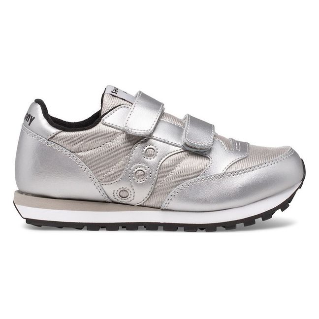 Double Velcro Jazz Trainers - Kids’ Collection - Argento