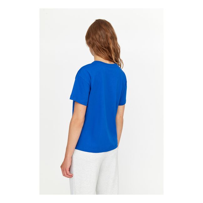 T-Shirt Never RR Bio-Baumwolle Blau