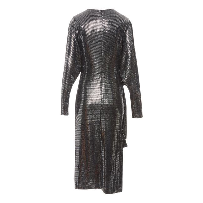 Vestito Davis Stax metallizzato | Nero
