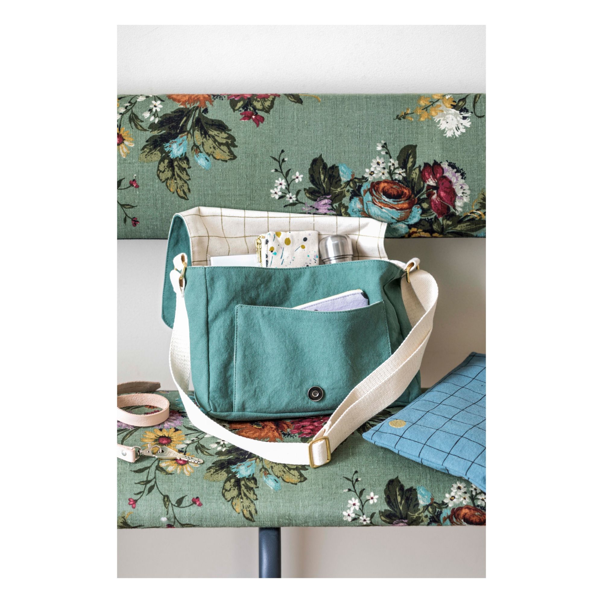 Bolsa de lona de algodón orgánico Salvia- Imagen del producto n°1