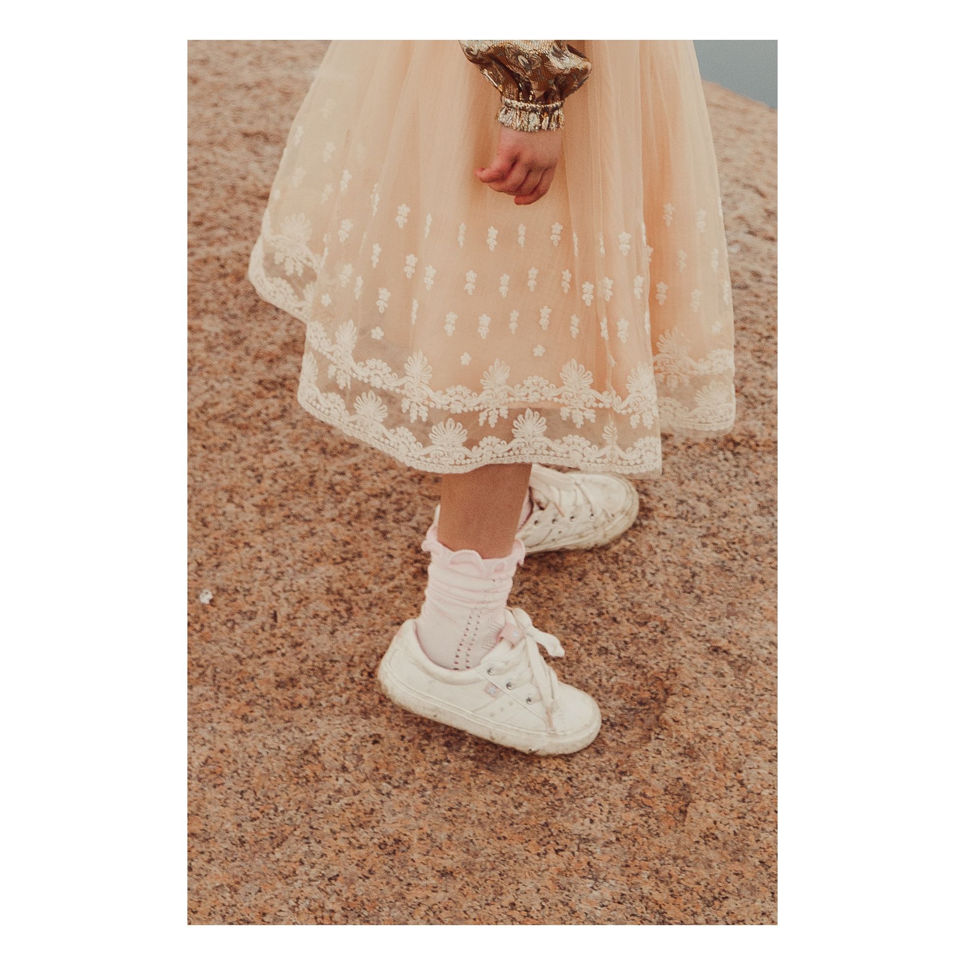 Louise Misha - Chaussettes Hautes Chilou - Fille - Rose poudré