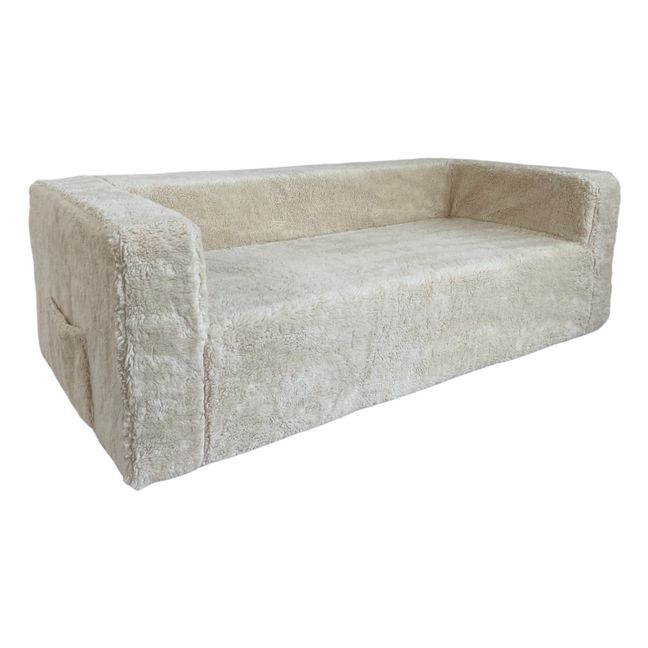 BABA Organic Cotton Fur Sofa White