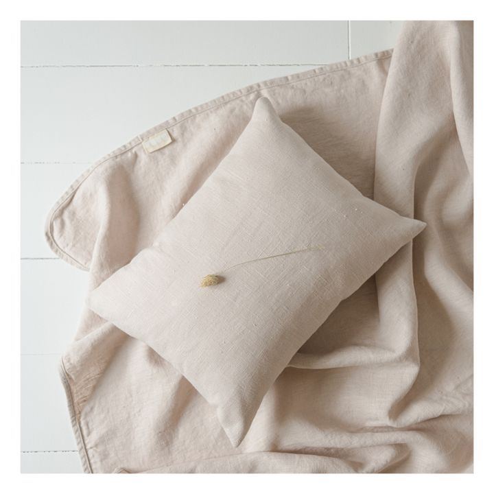 Cuscino, modello: Gaston, in lino lavato Rosa chiaro- Immagine del prodotto n°1