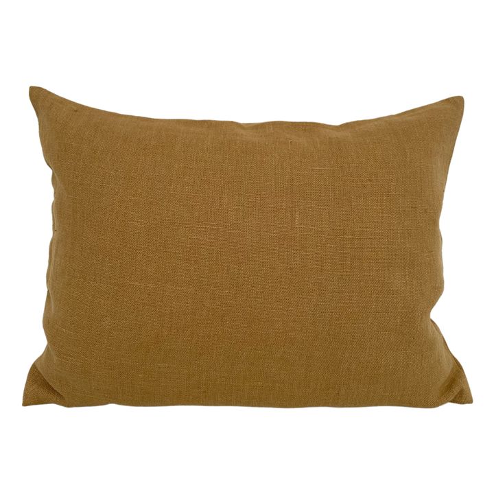 Cuscino, modello: Gaston, in lino lavato Ambra- Immagine del prodotto n°0