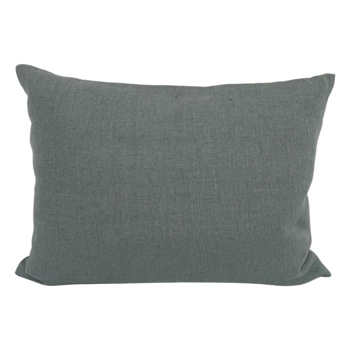 Cuscino, modello: Gaston, in lino lavato Blu- Immagine del prodotto n°0