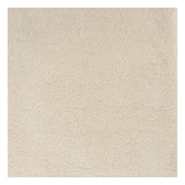 Cuscino, modello: Gaston, in pelliccia di cotone bio Bianco
