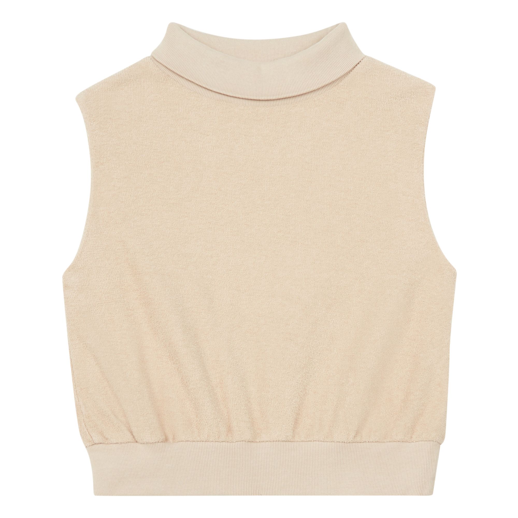 Longlivethequeen - Débardeur Eponge Coton Bio - Fille - Ecru