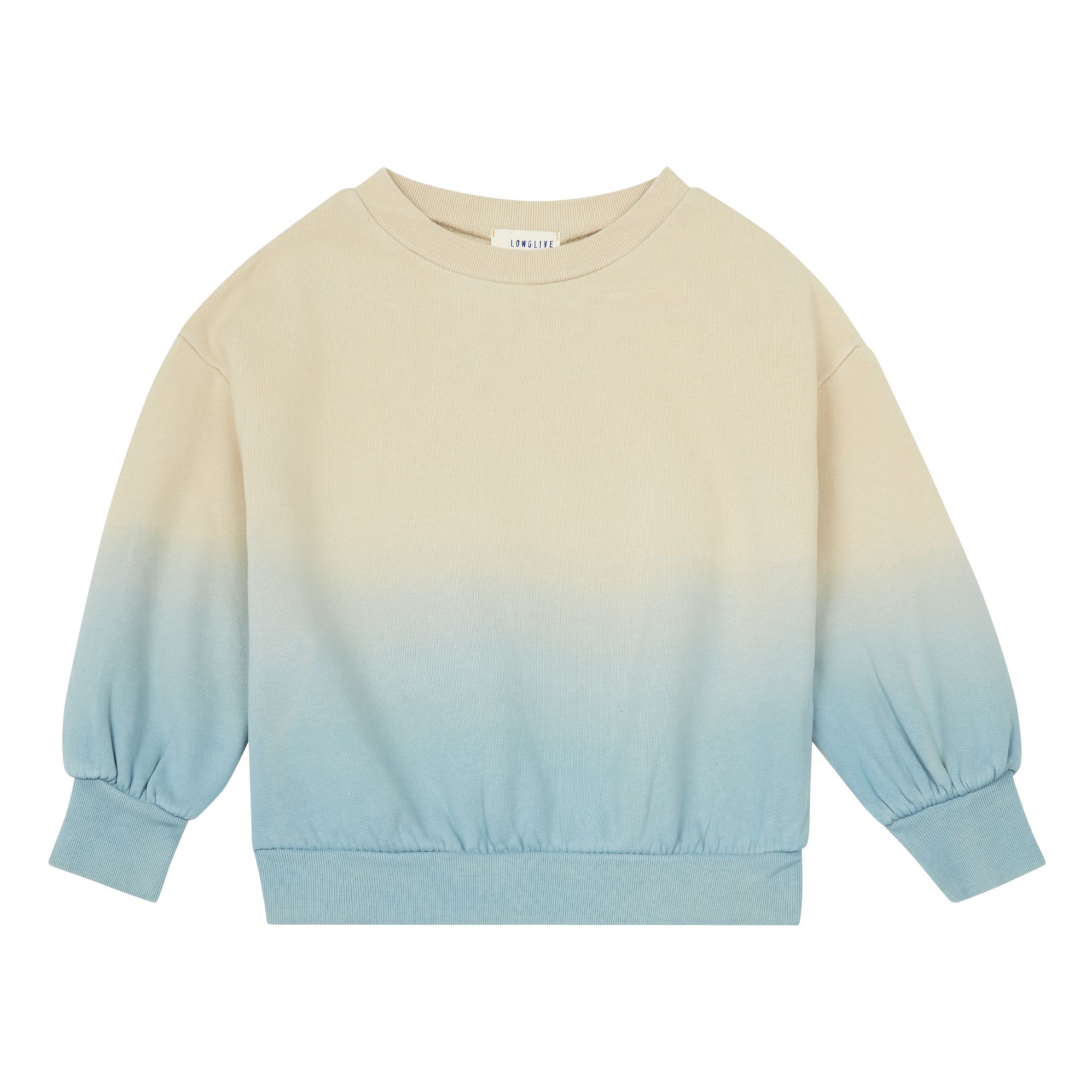 Longlivethequeen - Sweat Tie and Dye Coton Bio - Fille - Bleu