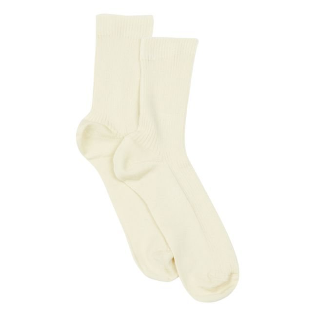 Dancer Scottish Socks Ivory