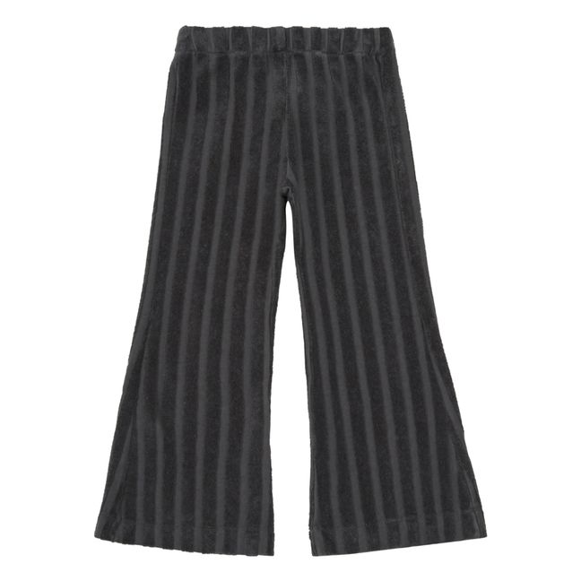 Pantaloni in velluto a costine di cotone bio Nero