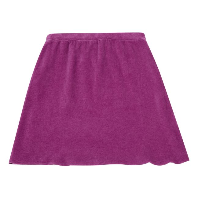 Falda terciopelo de algodón orgánico Violeta