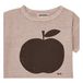Organic Cotton Apple T-shirt - Iconic Collection - Beige- Miniature produit n°1