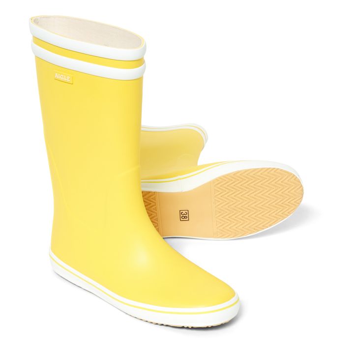 Botas de lluvia Malouine - Colección Mujer Amarillo- Imagen del producto n°2