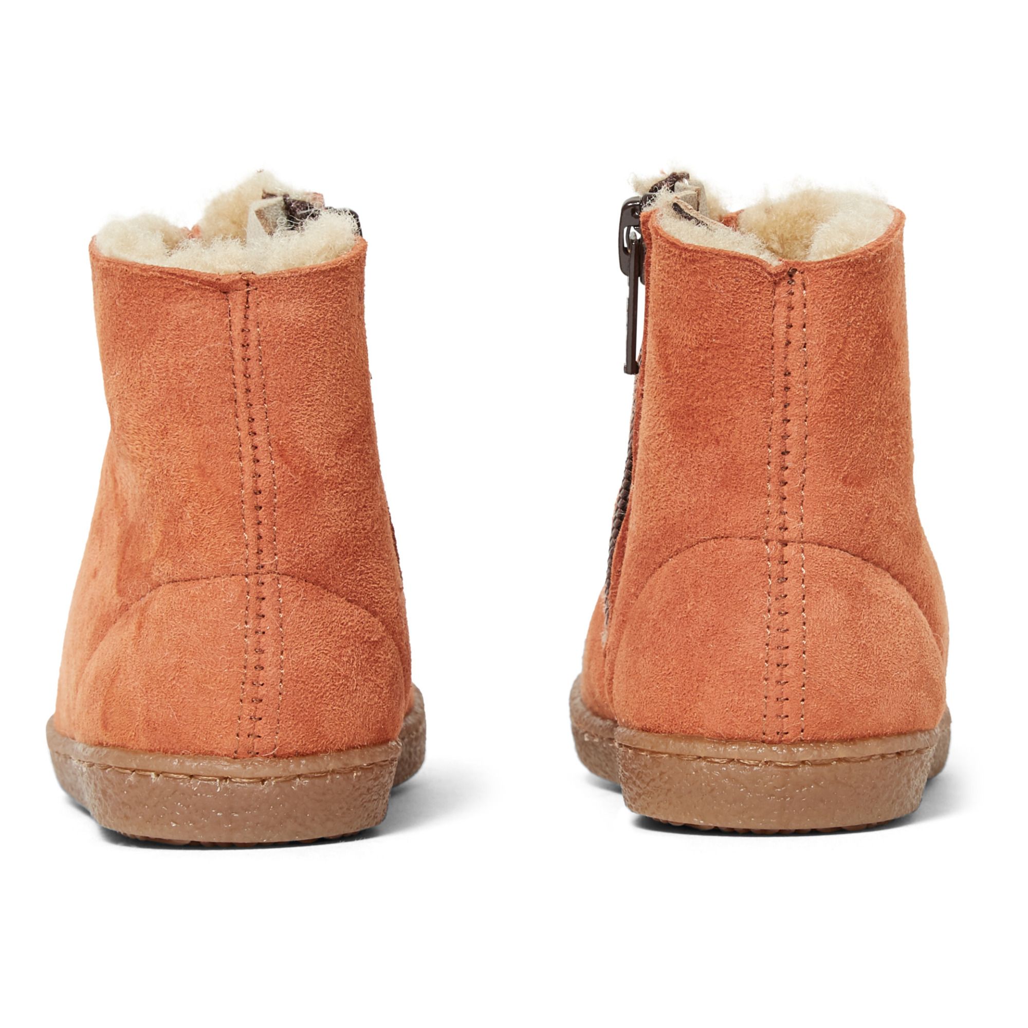 Fur-Lined Boots Apricot- Product image n°4