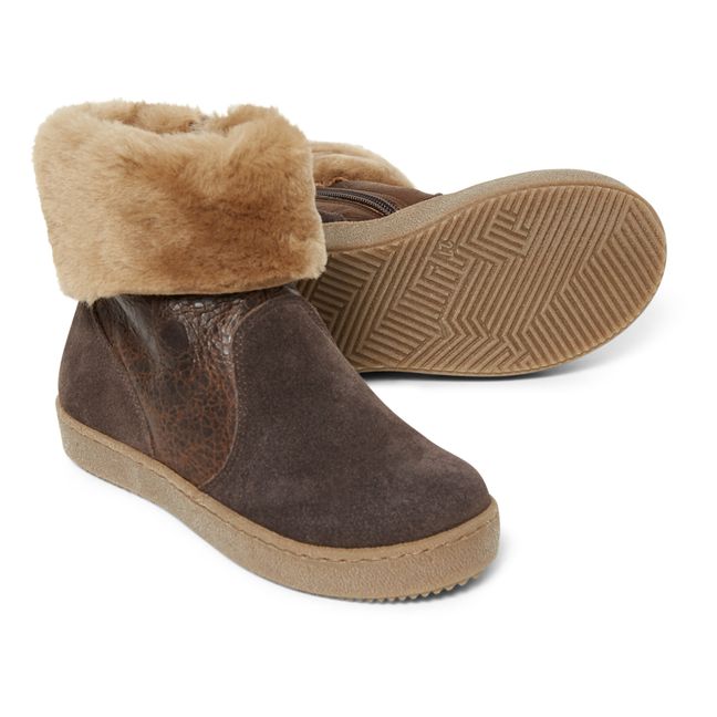 Botas bimateriales con relleno | Chocolate