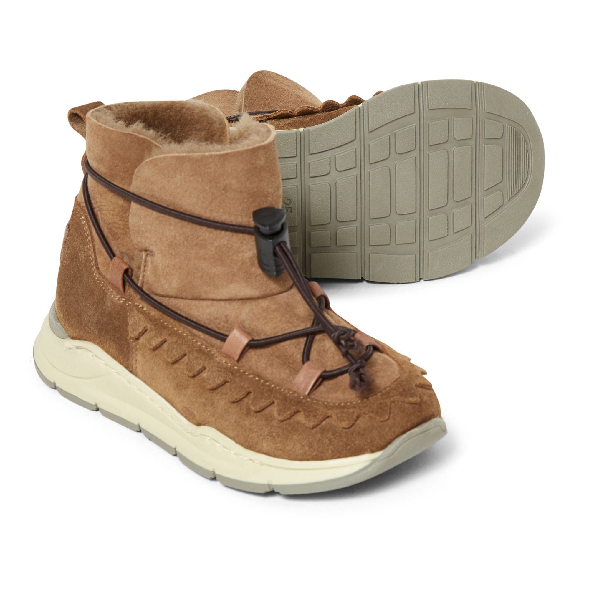 ash fur lined sneakers