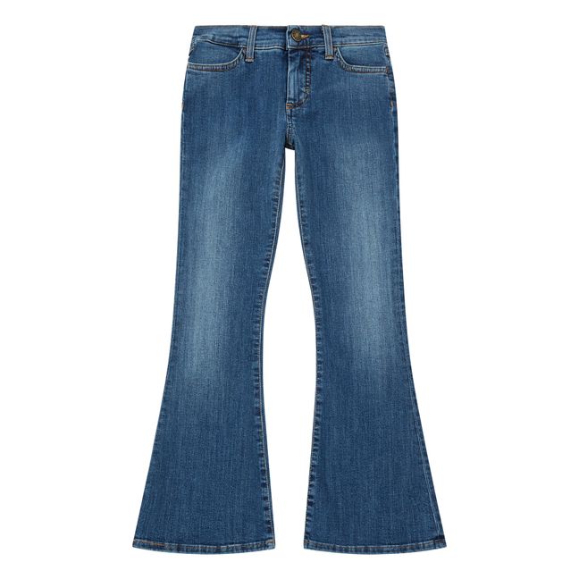 Blossom Organic Cotton and Recycled Polyester Flared Jeans Denim
