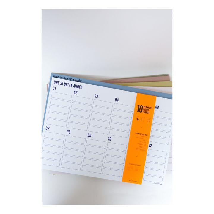 Protector de escritorio bloc de notas | Azul- Imagen del producto n°1